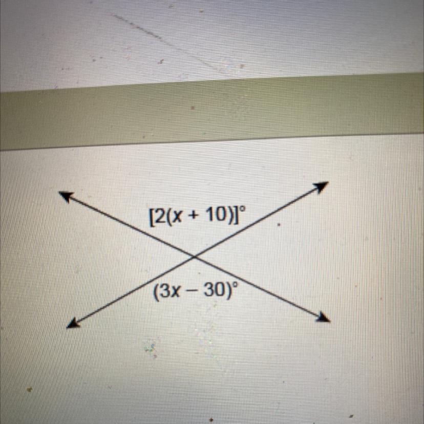 Please Help What Is The Value Of X. Look At Picture. 