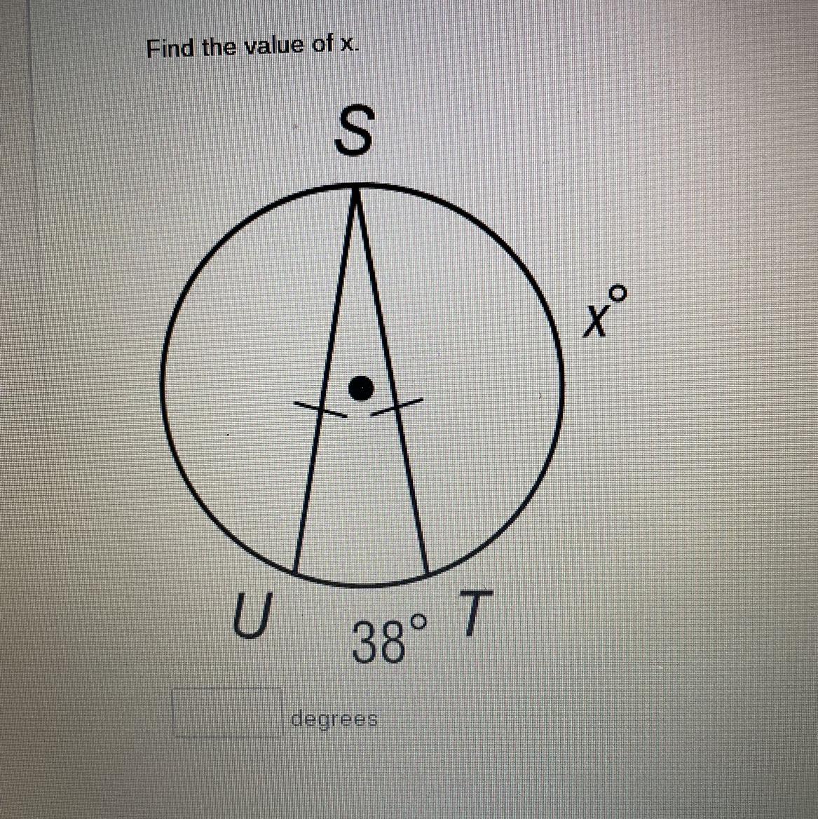 Find The Value Of X.