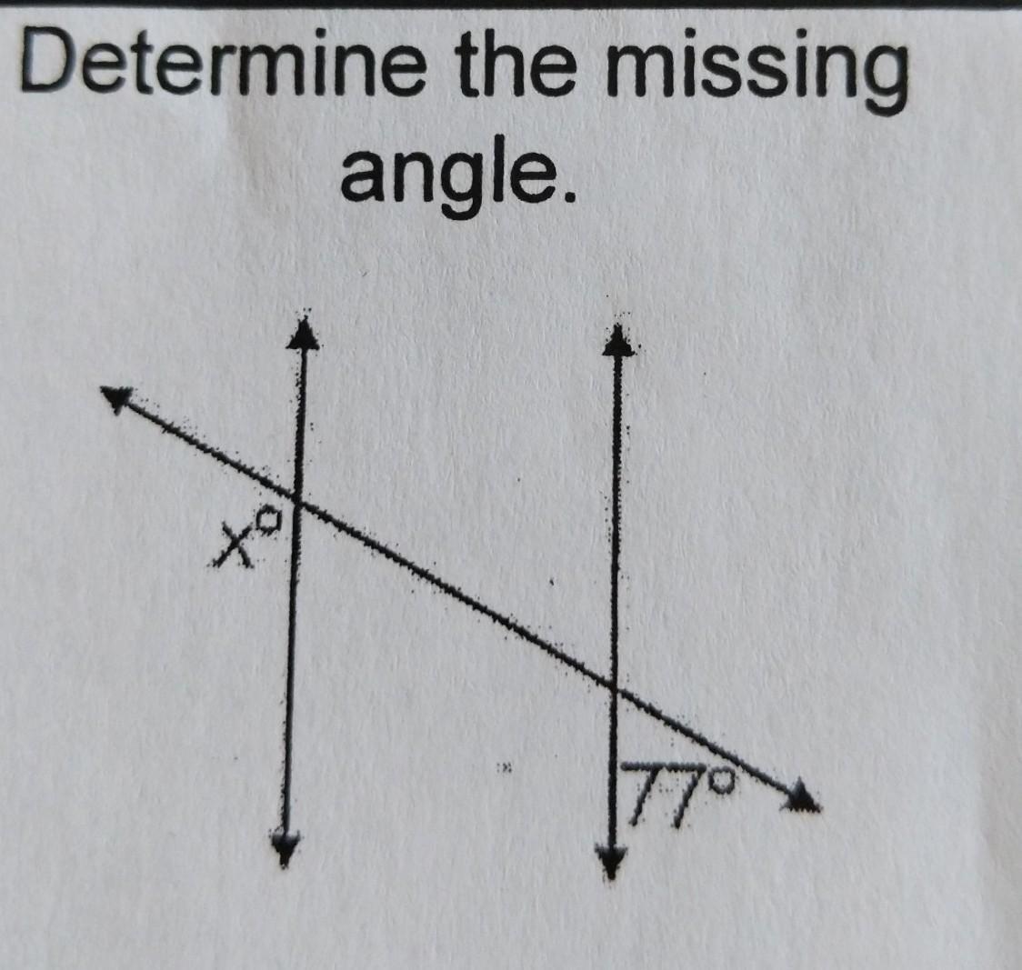 Determine The Missing Angle