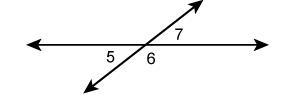 The Diagram Shown Is Two Intersecting Lines. The Measure Of &lt;5 Is 42. Two Intersecting Lines. Not
