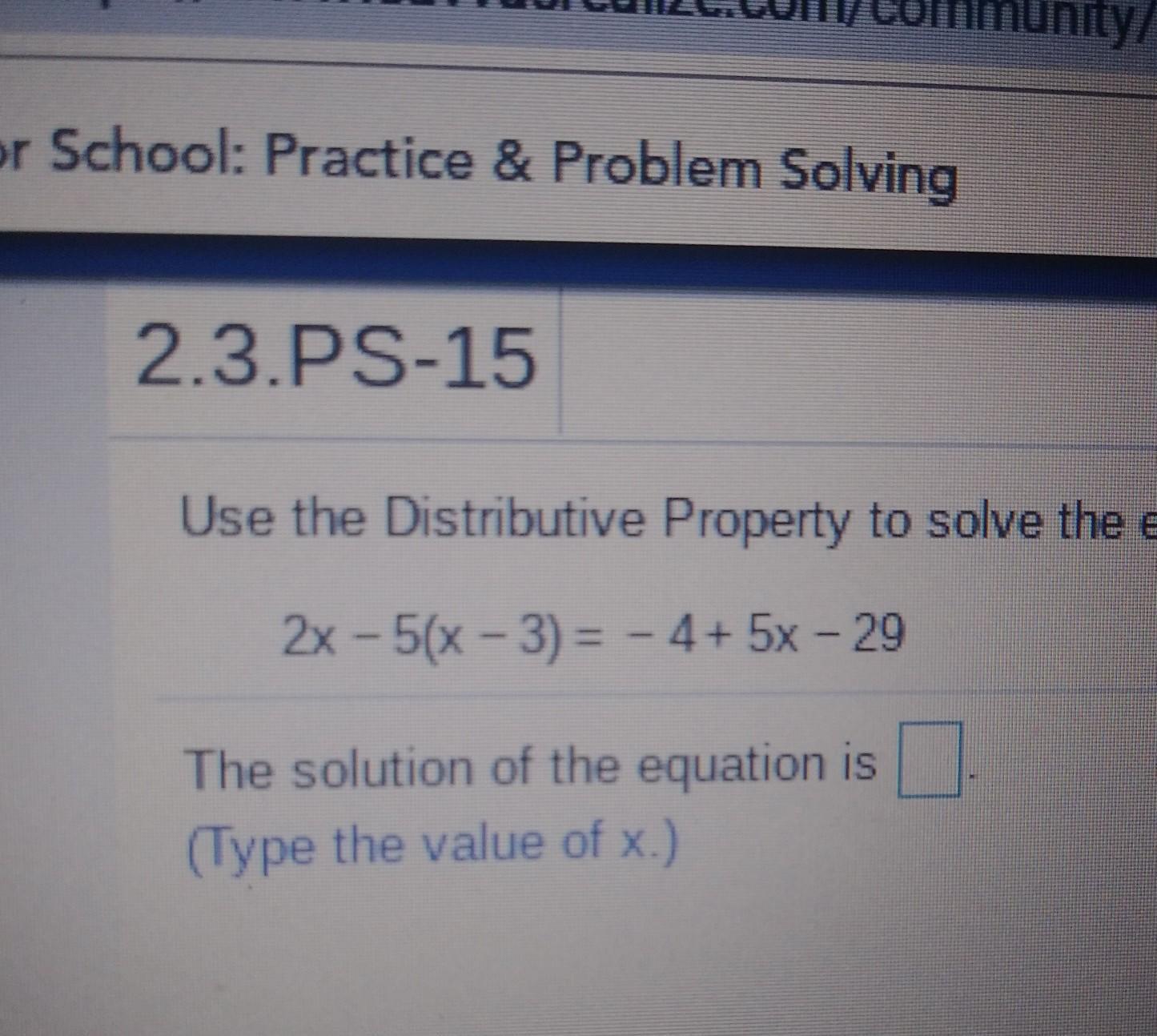 Solve For X Please And Thank You