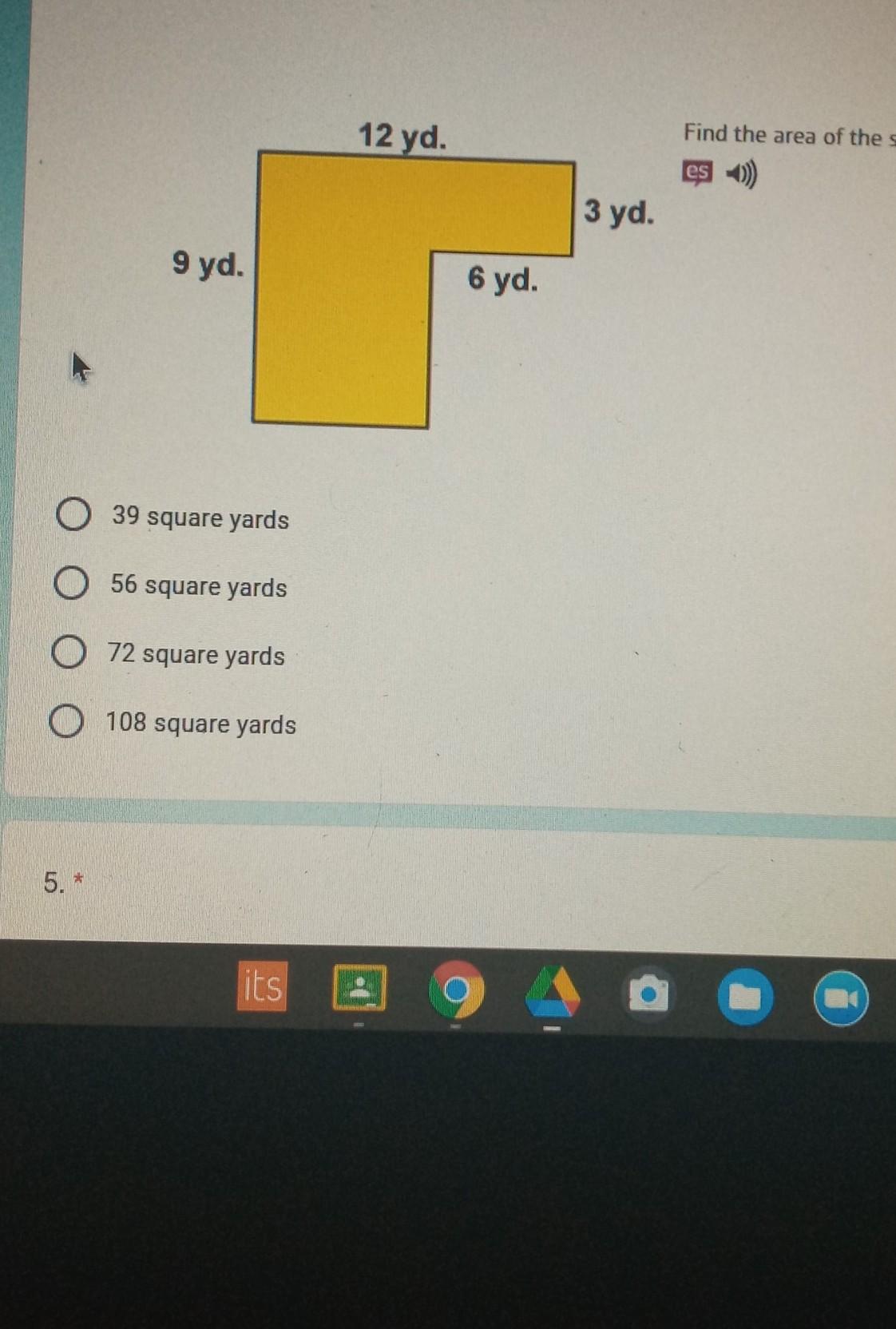 Find The Area Of The Shape