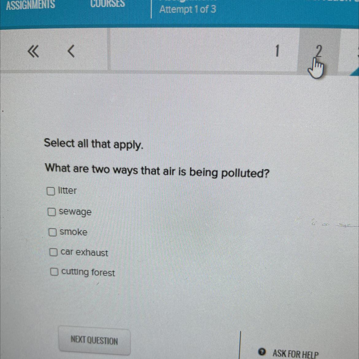 What Are Two Ways That Air Is Being Polluted