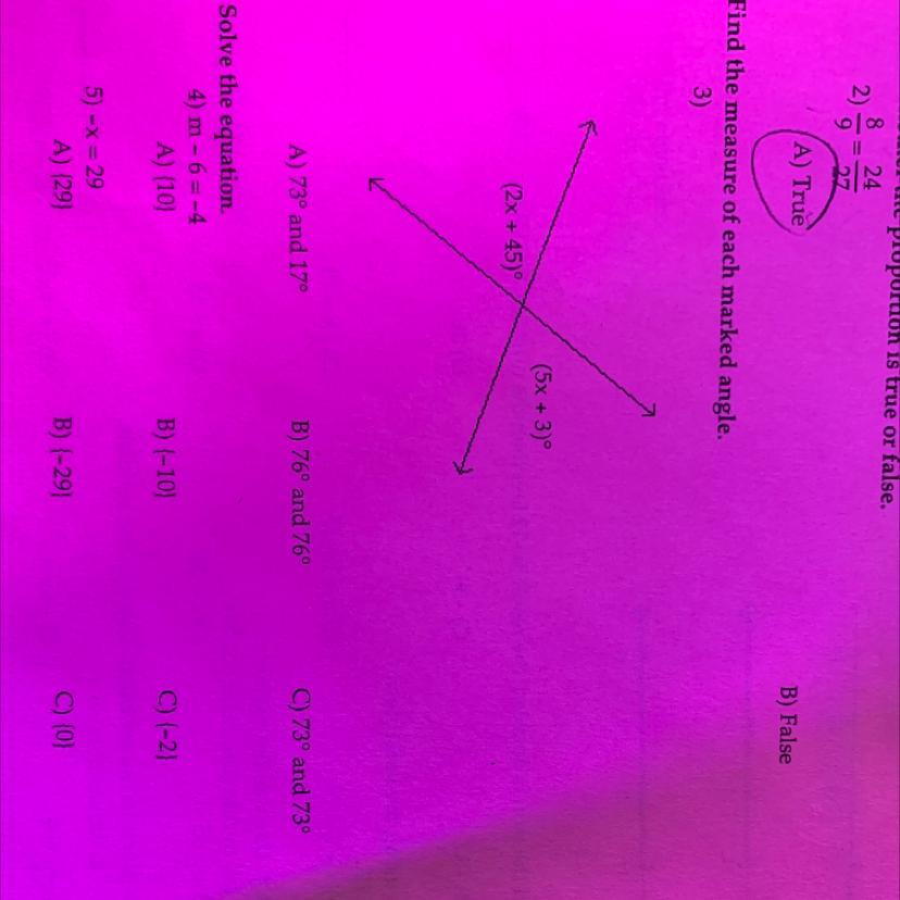 Find The Measure Of Each Marked Angle.