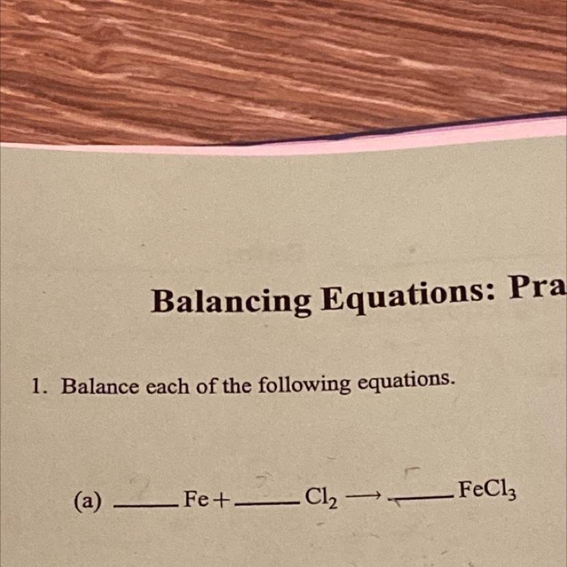 Help!!! Balance The Equation 