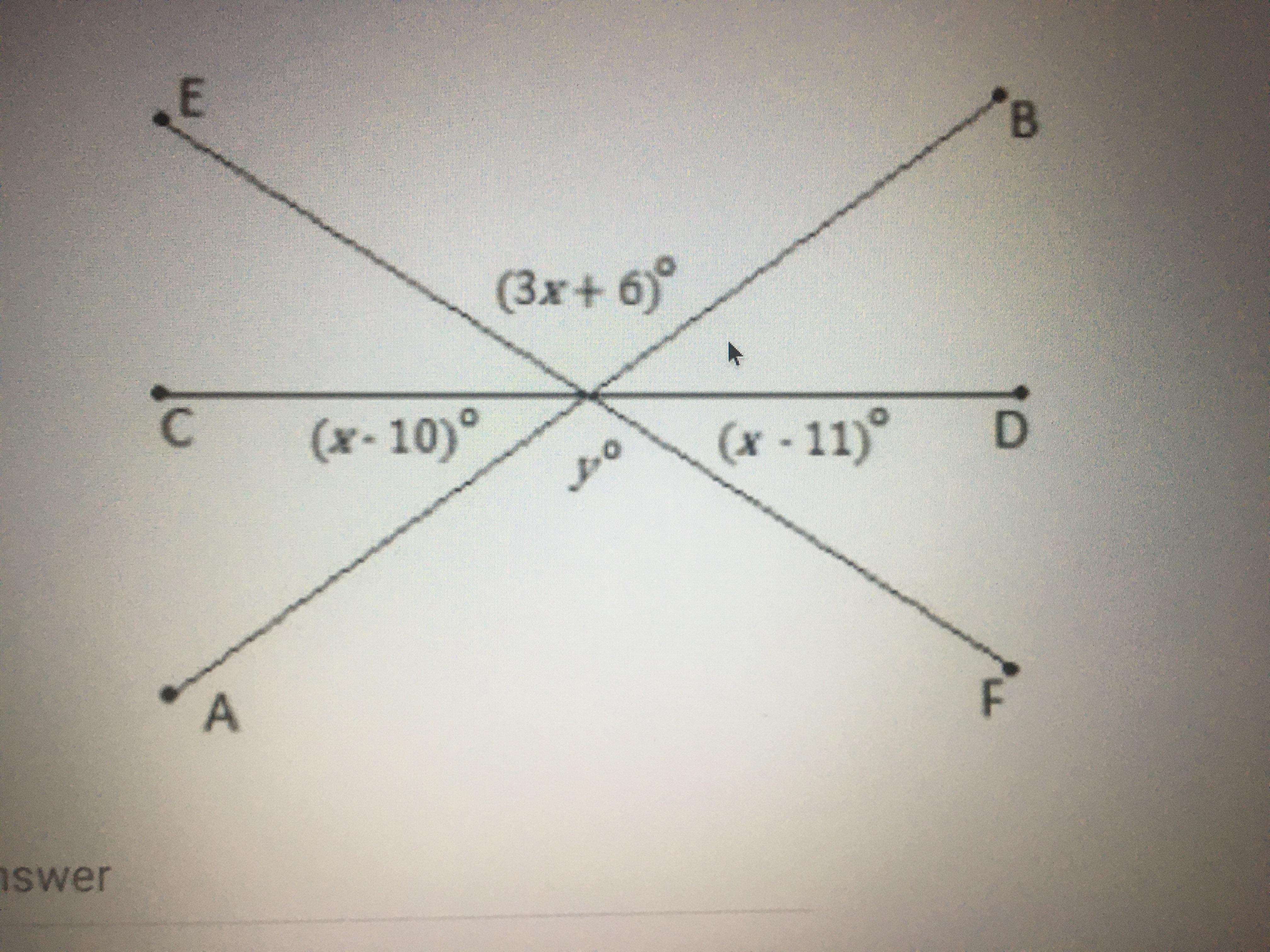 Solve For X And Y In The Diagram Below