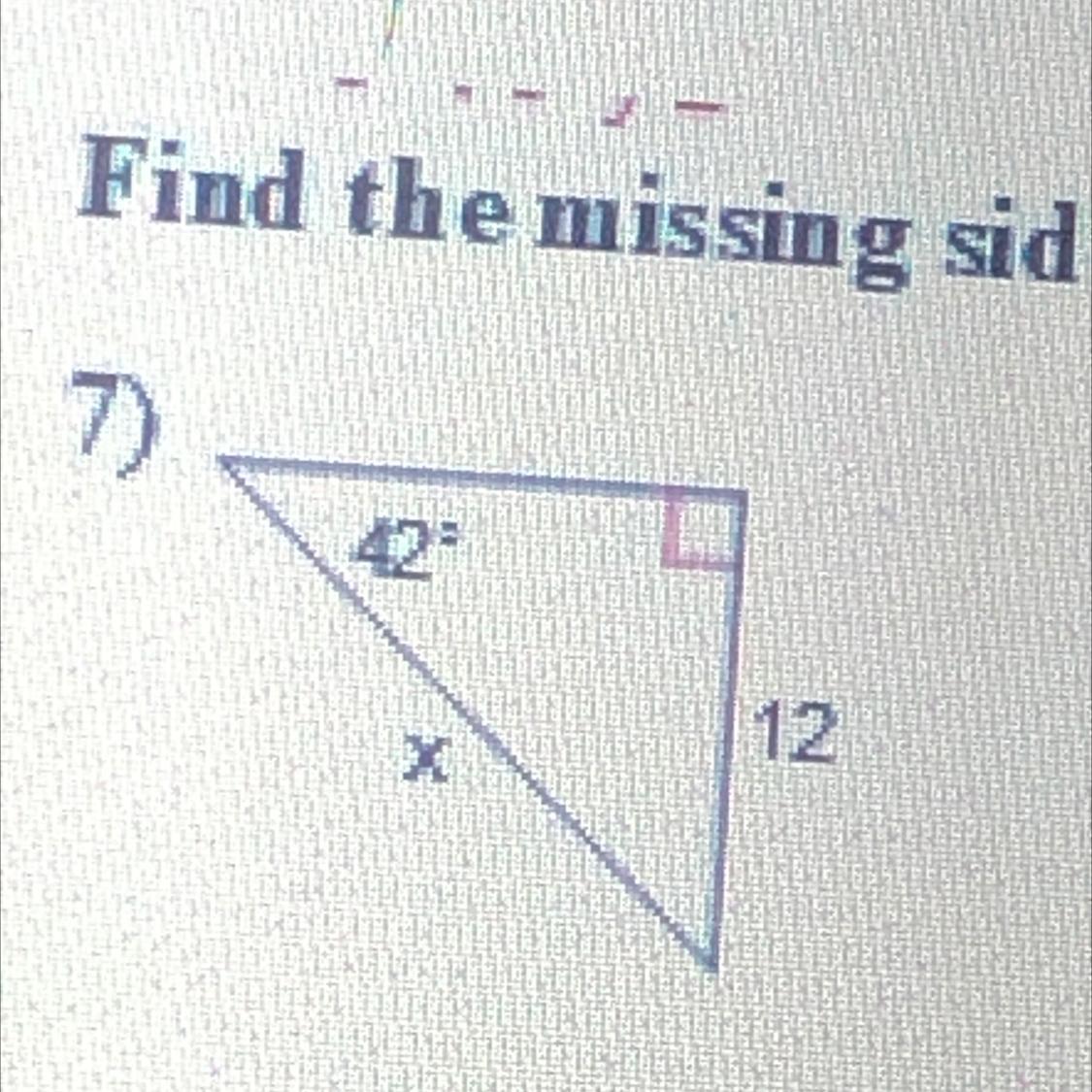 Find The Missing Sign.Solve For X 