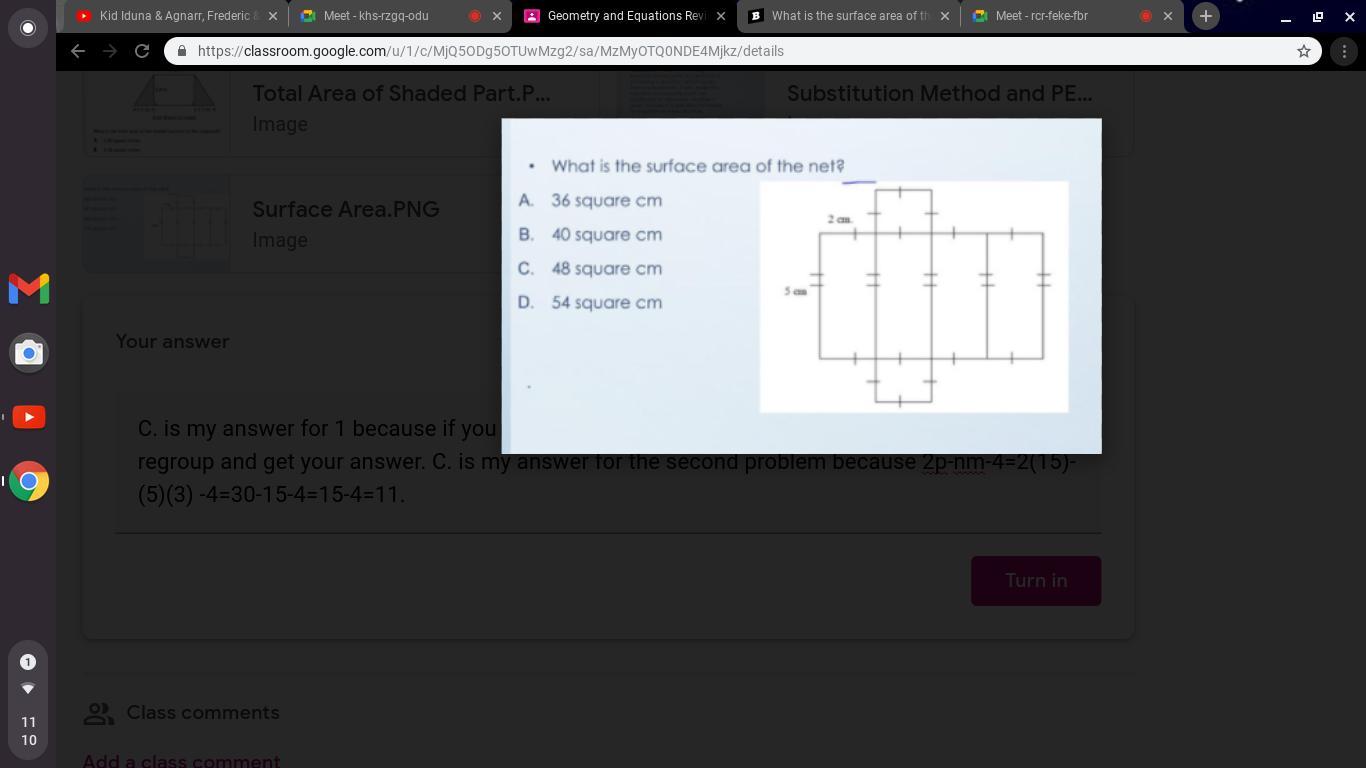 Help Pls I Need Help On This Last Math Area Equation. And Explain Also.