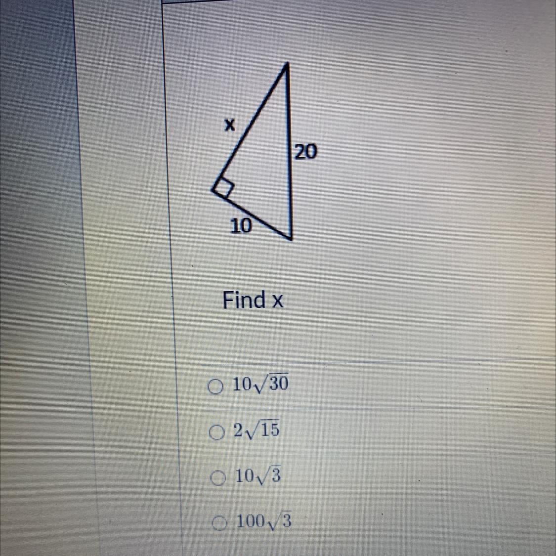 Find The Value Of X ???????????? V