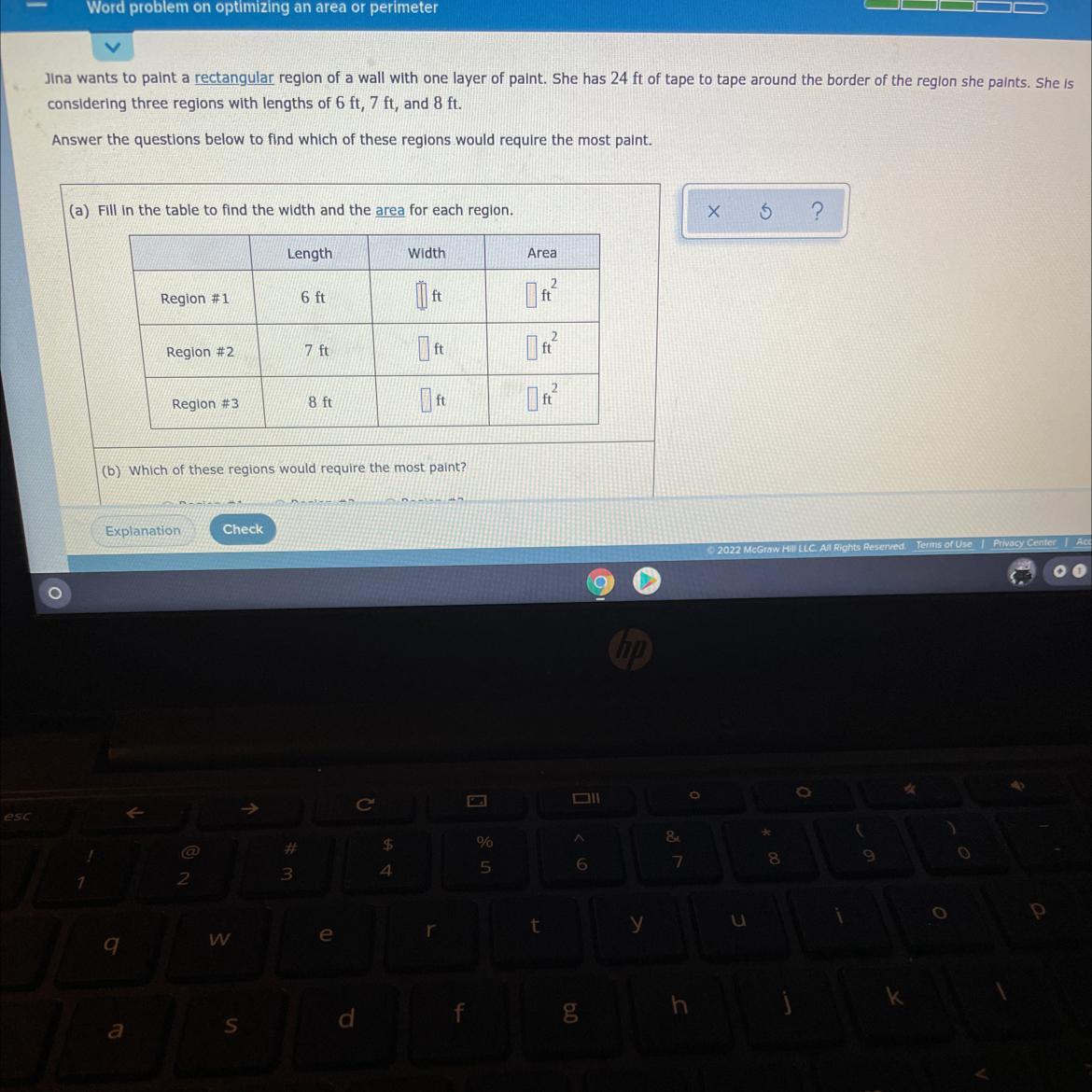 ARITHMETIC AND ALCEBRA REVIEWWord Problem On Optimizing An Area Or Perimeter