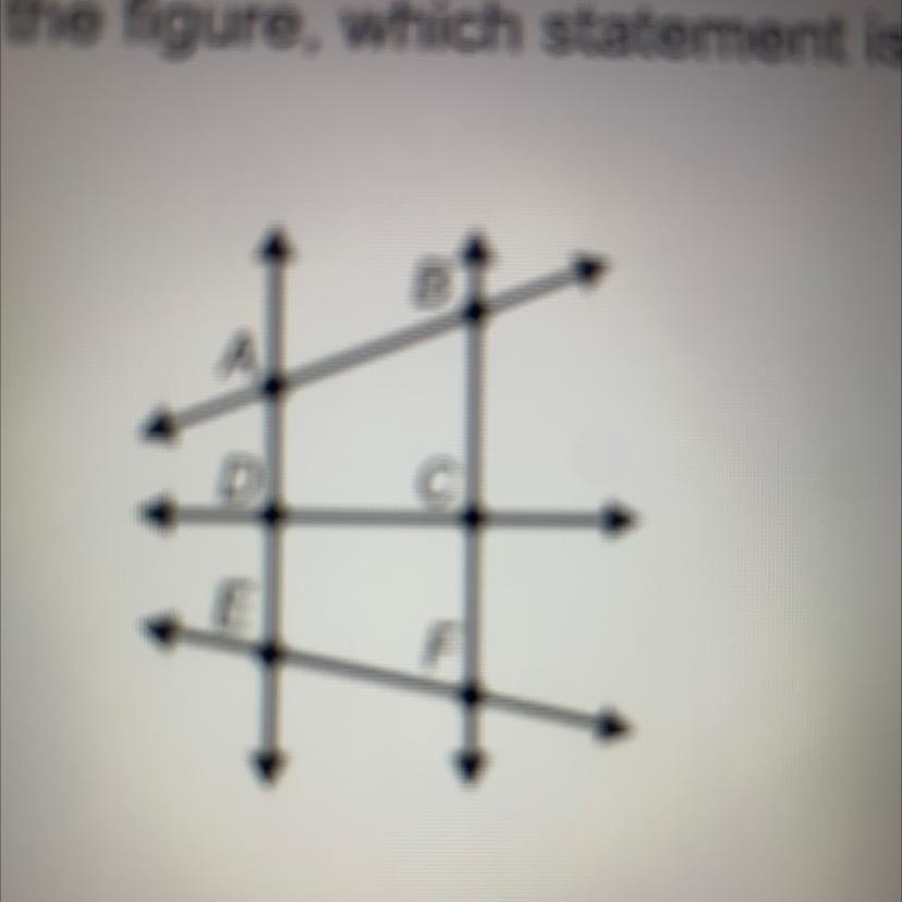 According To The Figure, Which Statement Is Correct?A . AB And DC Appear To Be Parallel.B. AB And DC
