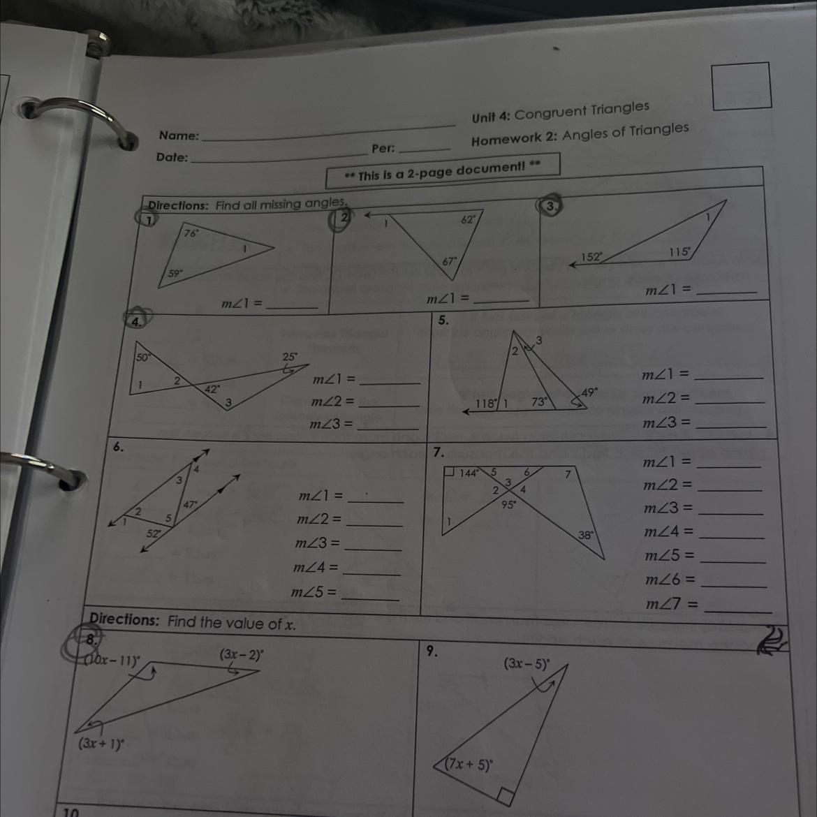 Angles Of Triangles- Does Anyone Know How To Do This?