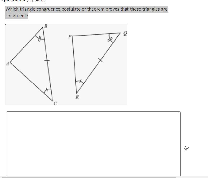 Which Triangle Congruence Postulate Or Theorem Proves That These Triangles Are Congruent?