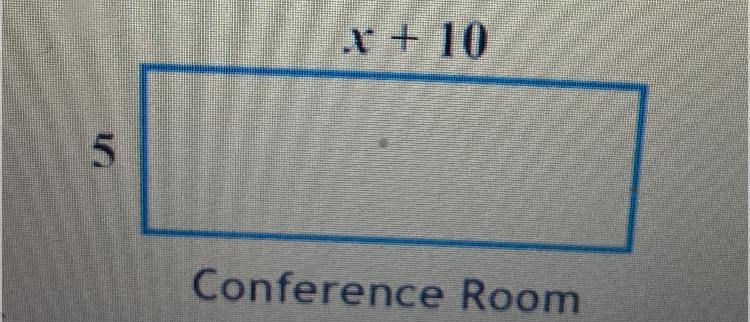 Write An Algebraic Expression For The Area Of The Conference Room 