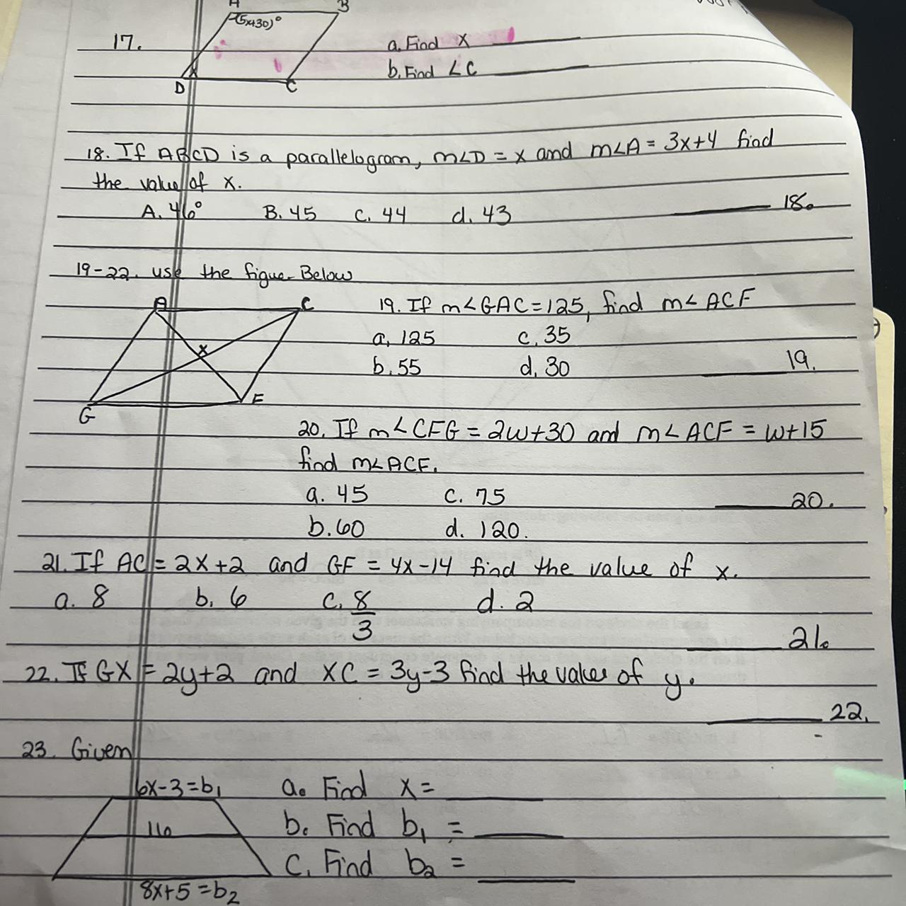 Does Anyone Know All Of These? (11th Grade Algebra)