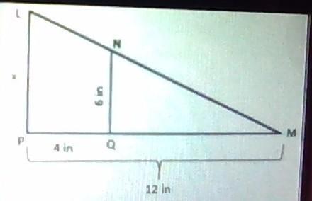 Triangle MNQ Is Similar To Triangle MLP, Determine The Lenght Of LP