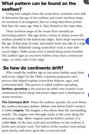 Science Question! Please Read The Article And Give 2 New Facts (not About Continental Drift Please)!