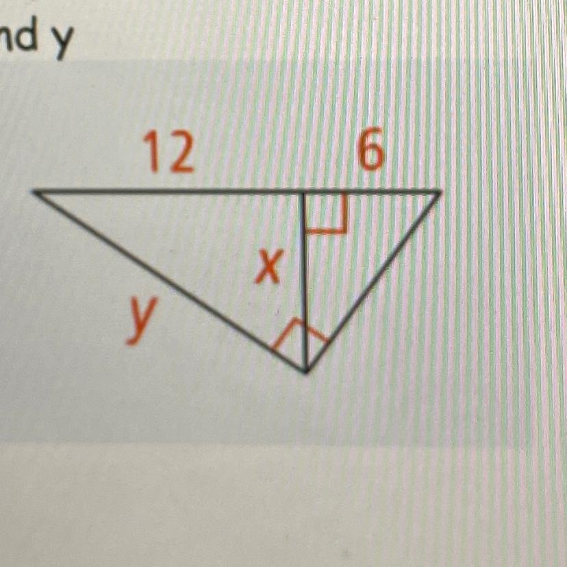 Find X And Y Y 12 X 6