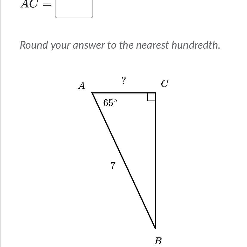 Solve For A Side In Right Triangles 