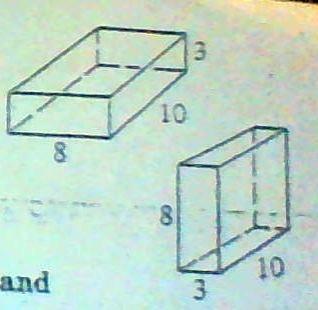 A Rectangular Solid Has Edges That Are 10, 8, And 3 Units Long.1. Draw The Solid, Showing The 10 X 8