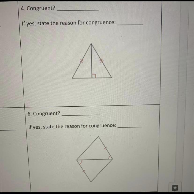 I Need Major Help With Triangle Congruence!State The Reason As SSS,SAS,ASA,AAS Or HL20 Points