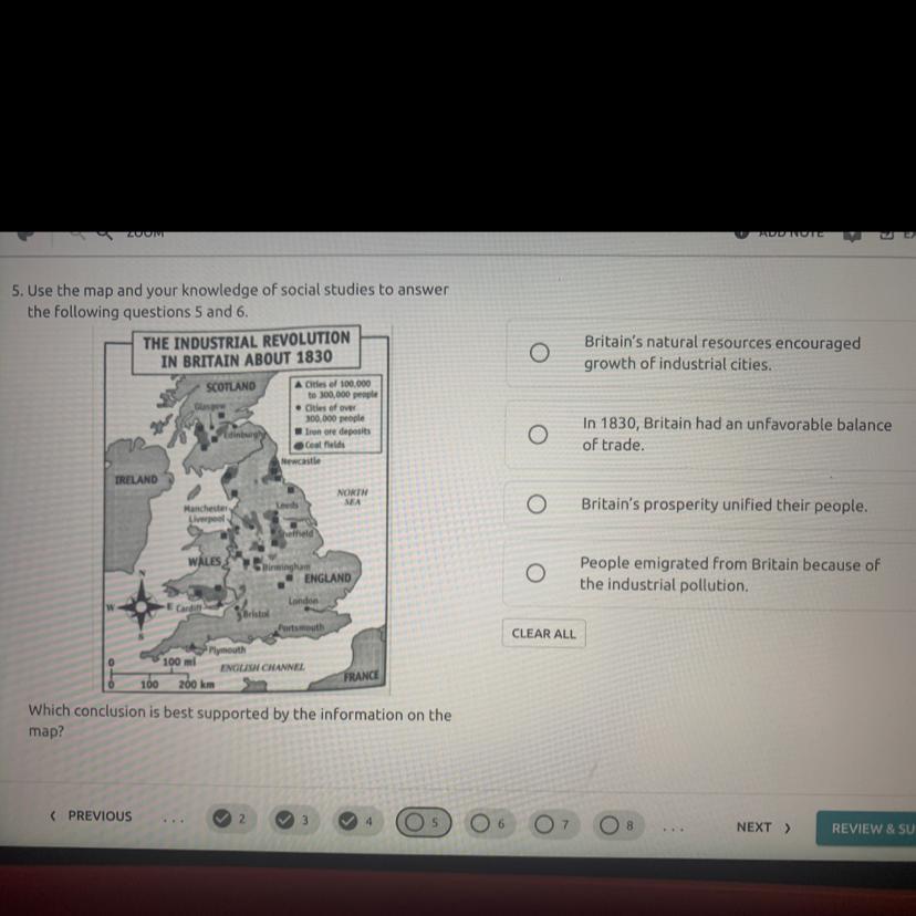 Use The Map And Your Knowledge Of Social Studies To Answerhe Following Questions 5 And 6.Which Conclusion