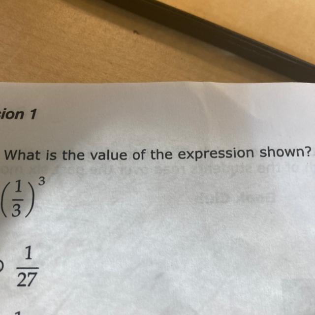 What Is The Value Of The Expression Shown?3(1)