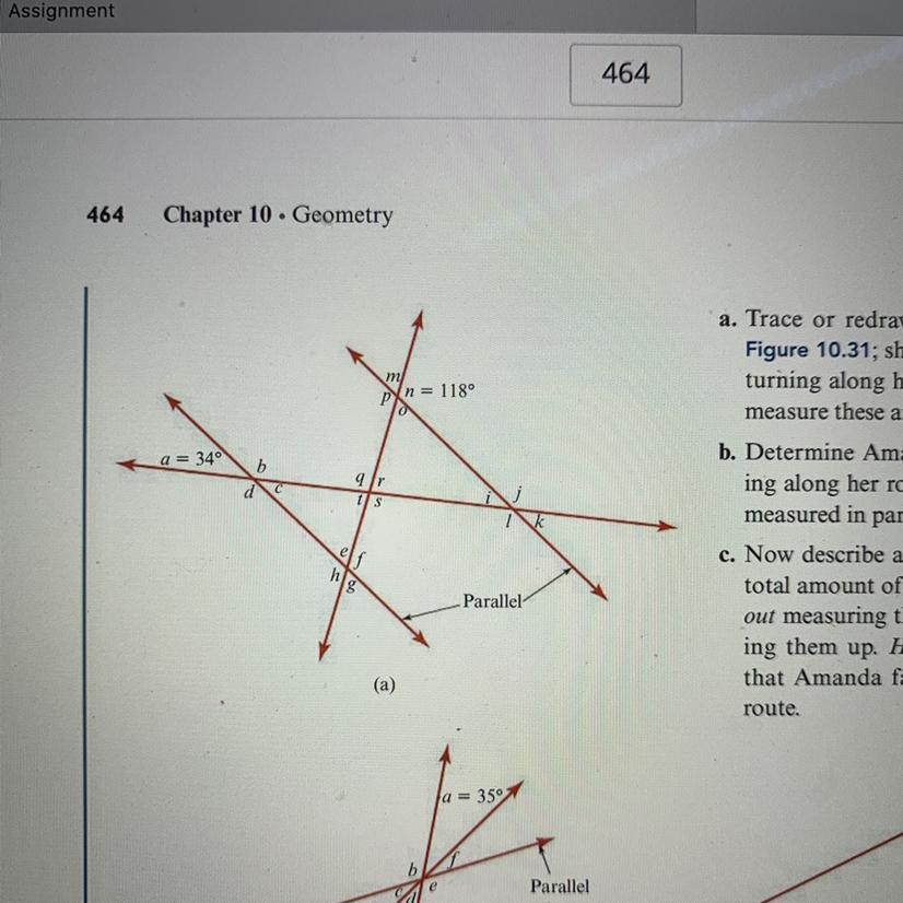 2. Given That The Indicated Lines In Figure 10.30(a) Are Parallel, Determine The Unknown Angles Without