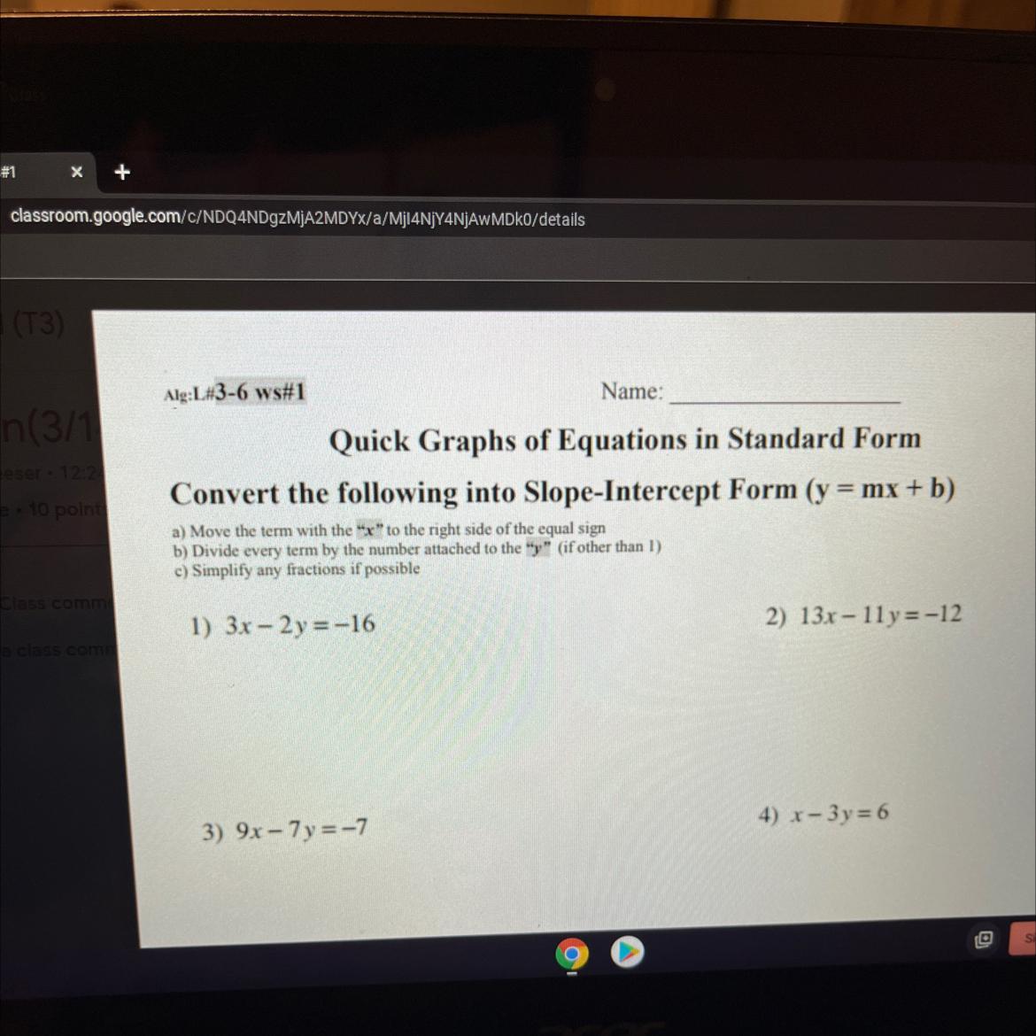 Can You Help Me With Problem #1 I Think I Remember How To Do It But Just Want To Make Sure 