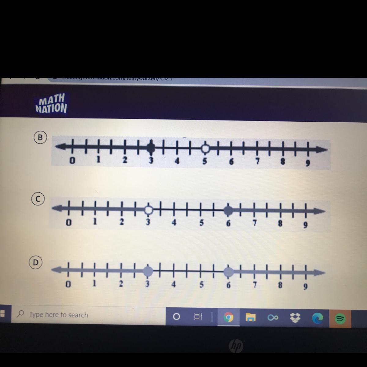 Which Of The Graphs Represent The Solution Of The Inequality 4x+1 &lt; 13 Or 23 - 5 &gt; 5?