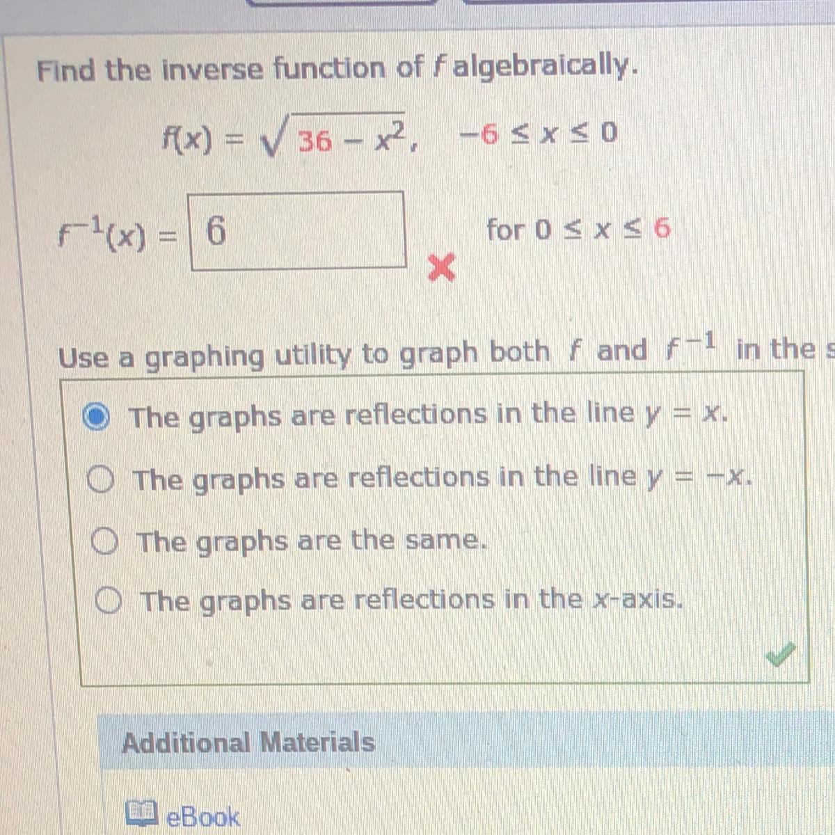 Find The Inverse Of F Algebraically, Please! 