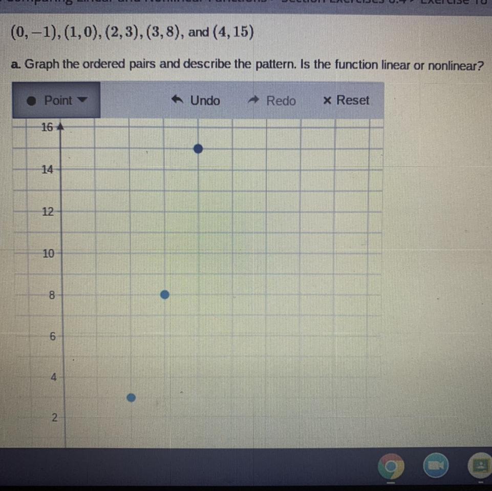 I Have Been Given Ordered Pairs. I Have Graphed Them. It Is A Nonlinear Function. I Know X Increases