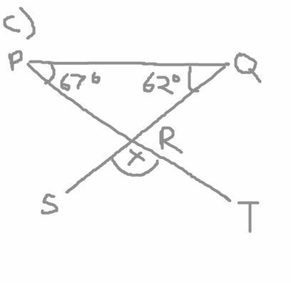 Find The Value Of X In The Following Diagrams (I Drew Them Instead)