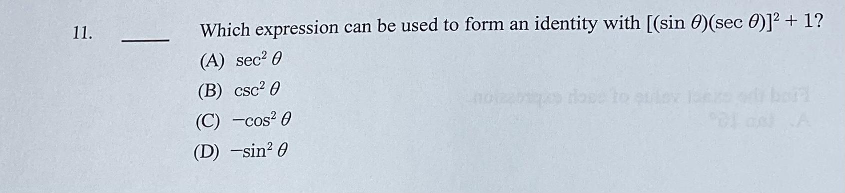 50 Points! Multiple Choice Algebra Question. Photo Attached. Thank You!