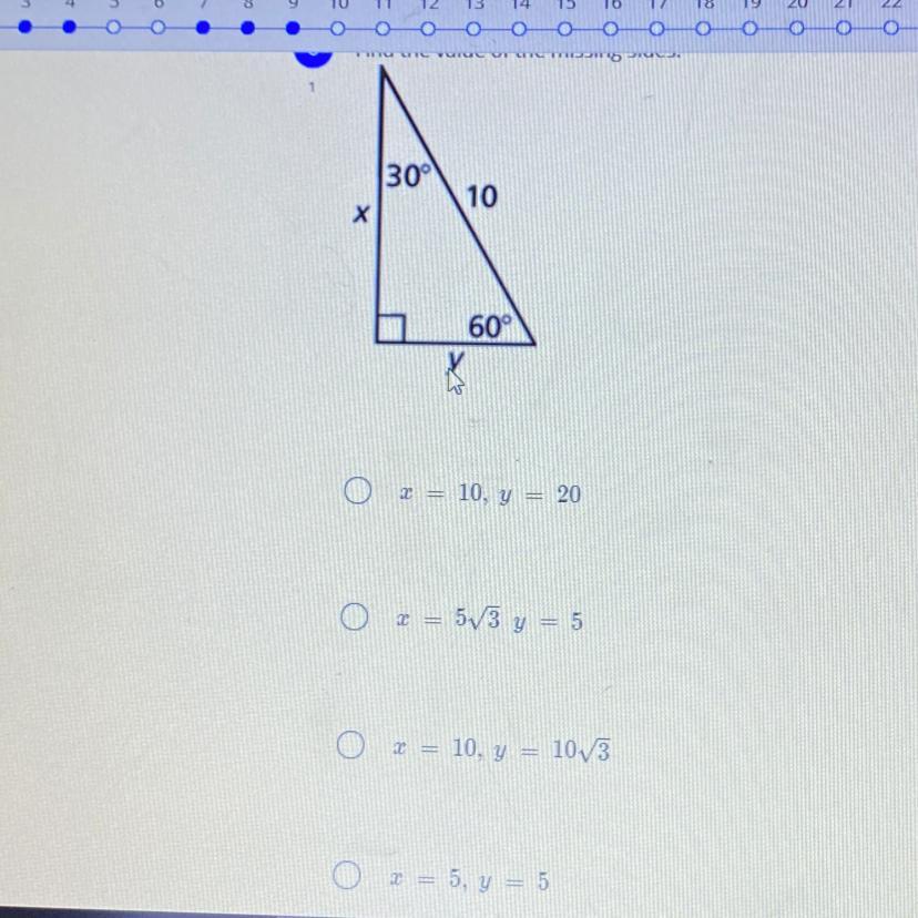 Find The Value Of The Missing Sides URGENT I NEED HELP QUICK PLSSS