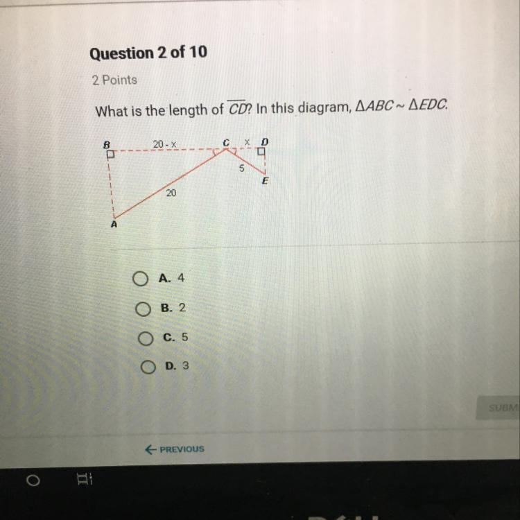 What Is The Length Of CD In This Diagram, ABC - EDC,