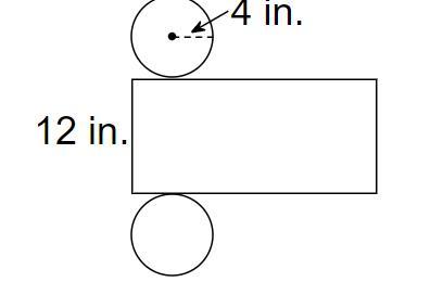 What Is The Surface Area Of The Cylinder Represented By The Net? Apply The Formula SA = 2B + Ph. Use