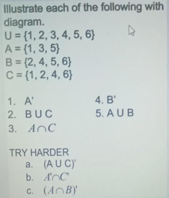 Illustrate Each Of The Following Diagram:TRY HARDERNeed Rn Asap :)