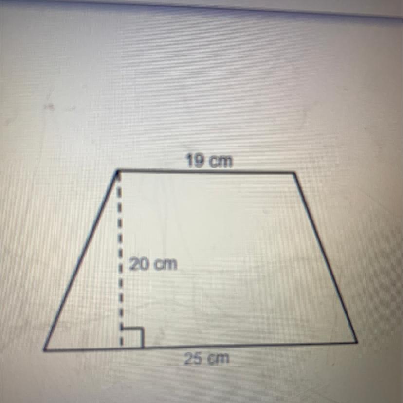 What Is The Area Of This Trapezoid