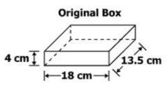 A Cell Phone Box In The Shape Of A Rectangular Prism Is Shown. The Height Of The Box Is 4 Cm.The Height