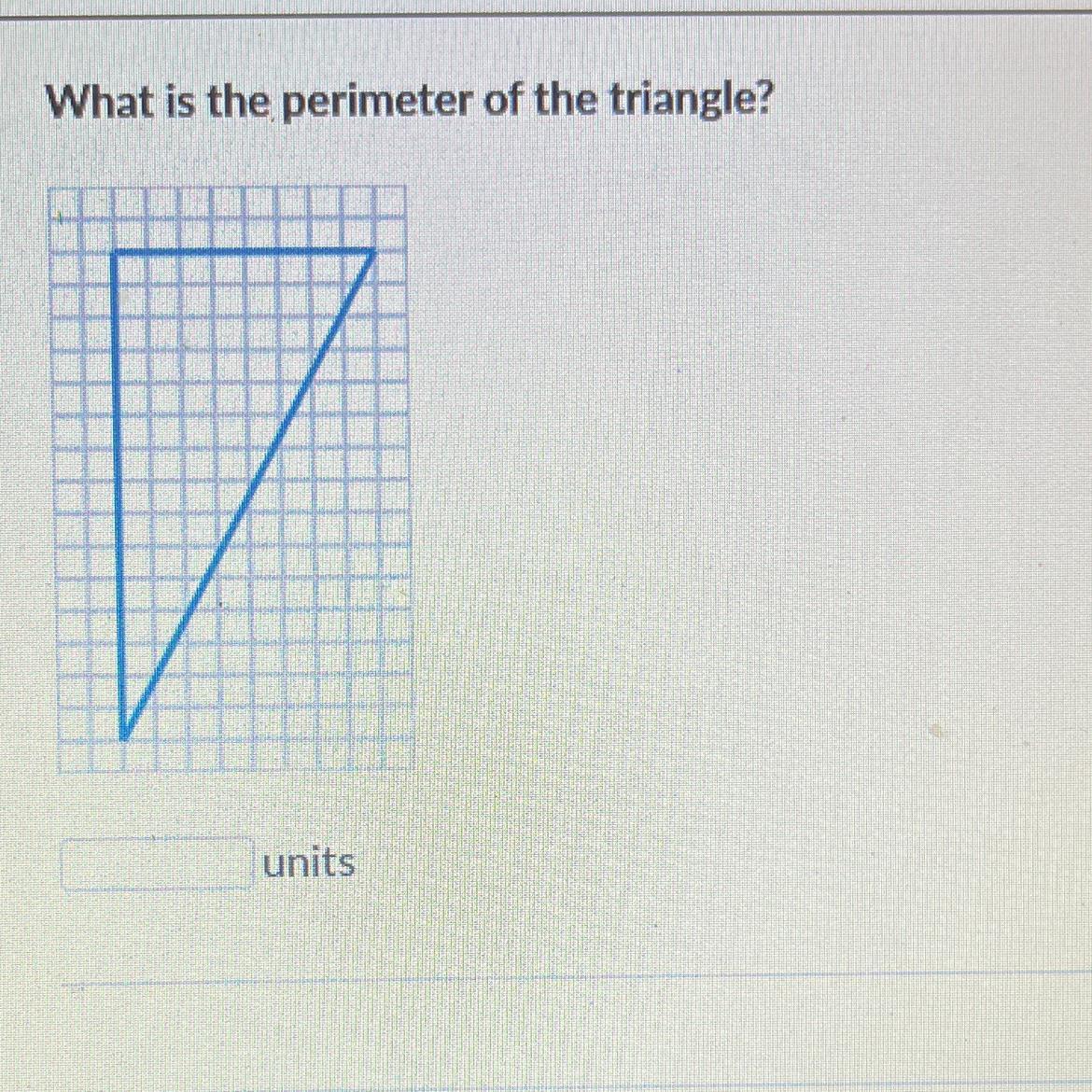 What Is The Perimeter Of The Triangle?