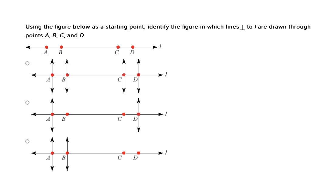 Using The Figure Below As A Starting Point, Identify The Figure In Which Lines To L Are Drawn Through