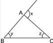 PLEASE HELP ASAP!!Which Relationship Is Always Correct For The Angles X, Y, And Z Of Triangle ABC? X