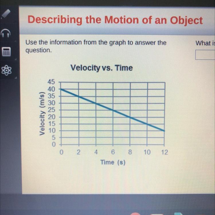 What Is The Acceleration Of The Object?m/s2