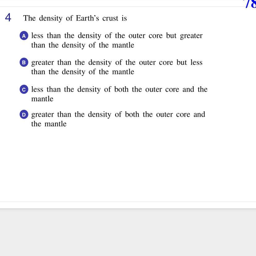 The Density Of The Earths Crust Is 