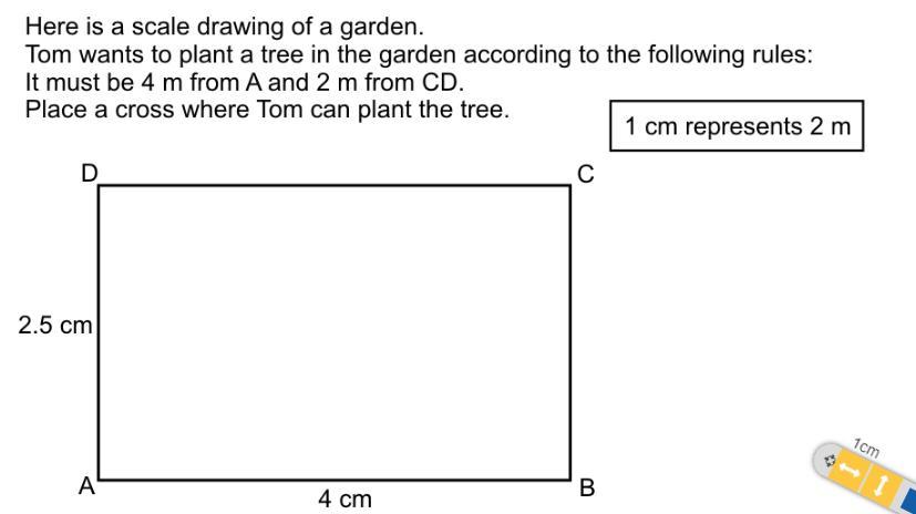 With Locus, Where Is The Point If It Need To Be '2m Away From CD' Which Is A Line?