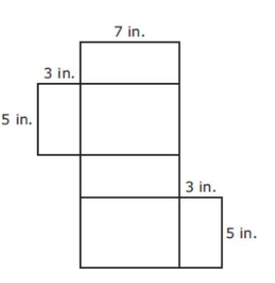 What Is The Surface Area Of This Right Rectangular Prism?Enter Your Answer In The Box.in2