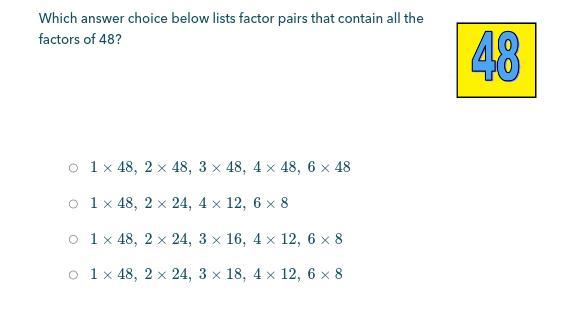 Factor Pairs (MAJOR POINTS!)