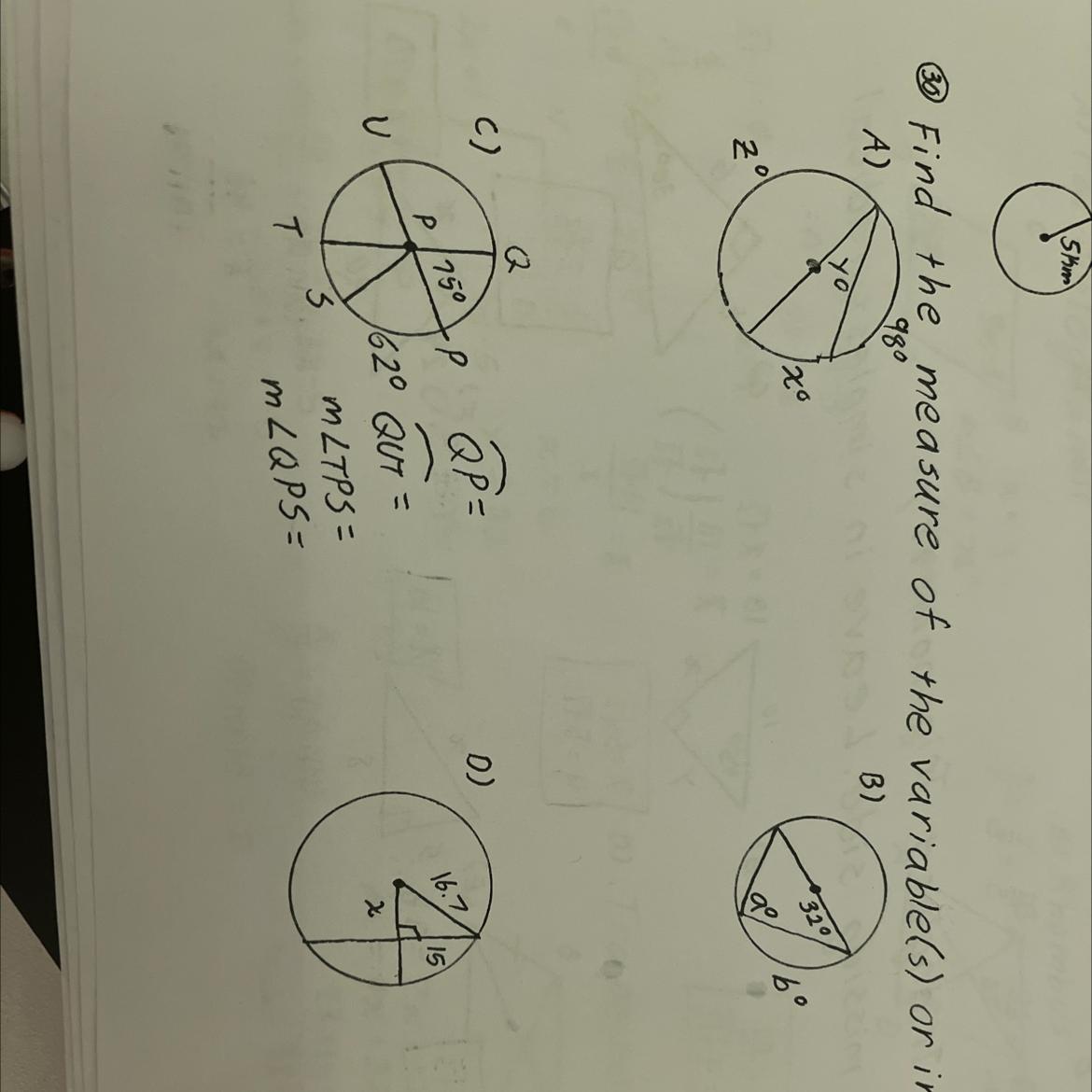 GEOMETRY HELPPPP Please Answer A Through D