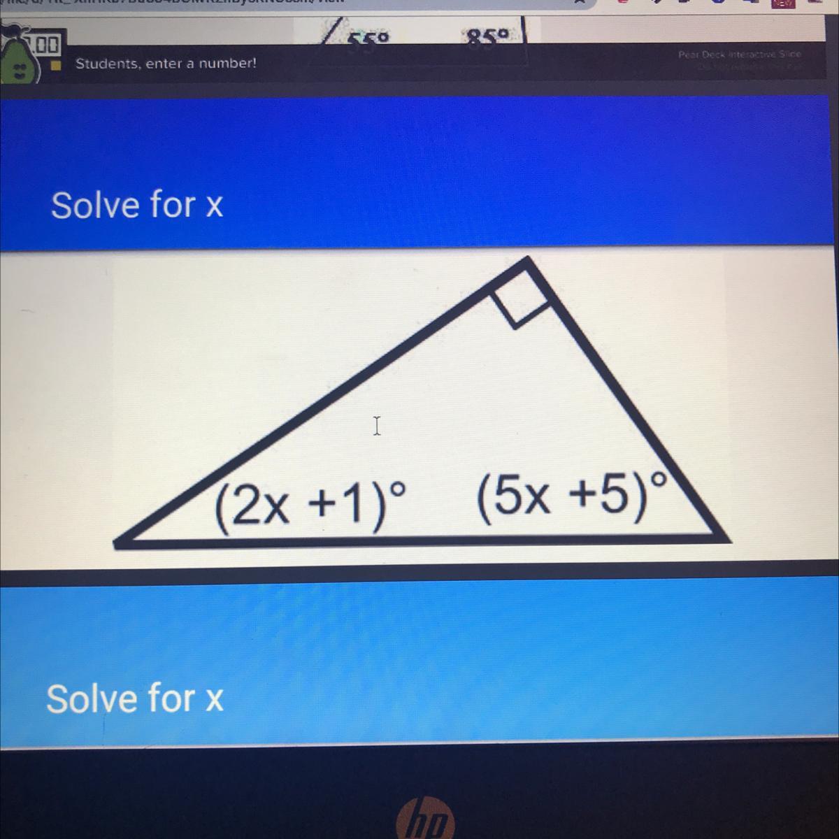 Solve For XI(2x +1) (5x +50